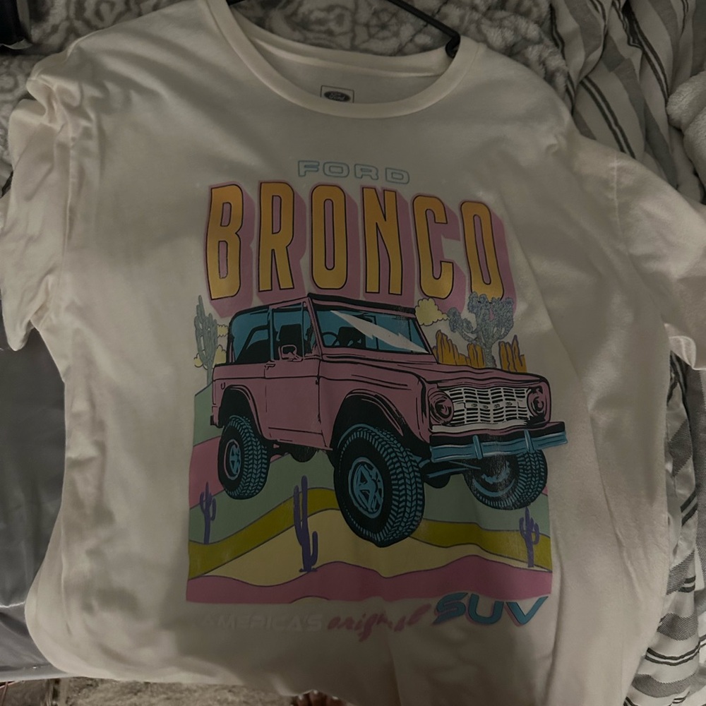 Ford Kids White Bronco Graphic Tee